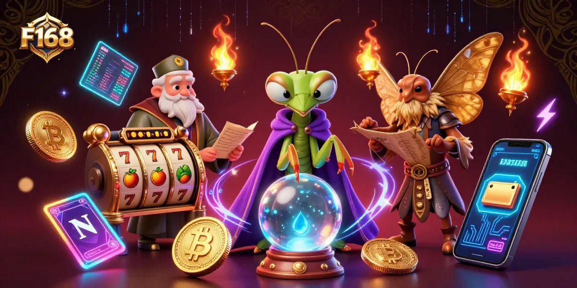 Spin the slots and experience F168's vibrant gaming world with unique illustrations and characters.