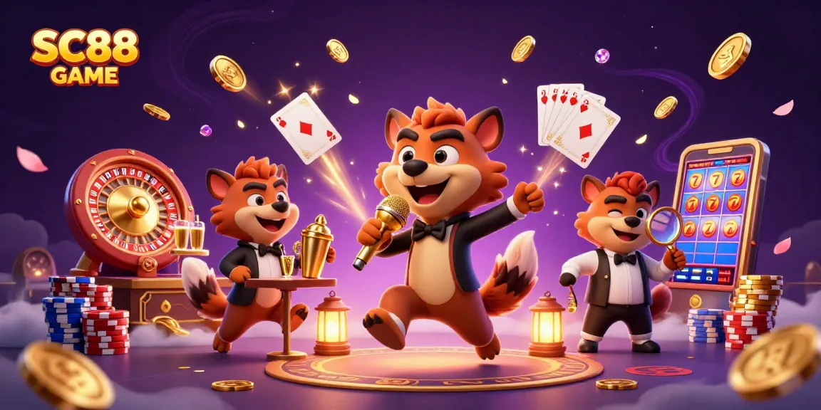 Engage with SC88 GAME through vibrant casino adventures featuring hyenas, golden coins, and thrilling gaming elements.