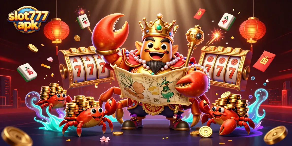 Experience thrilling gameplay with slot777 apk in a vibrant casino scene filled with exciting elements.