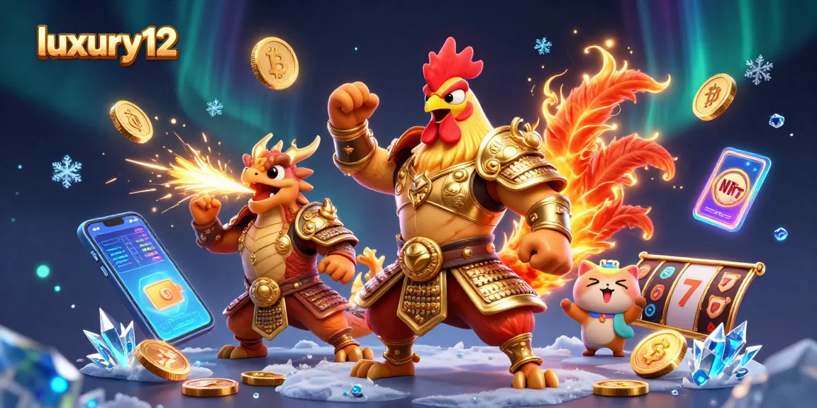 Experience the thrill of luxury12 slots with vibrant characters and engaging game elements in this dynamic casino scene