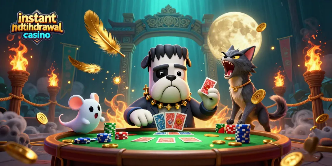 Experience thrilling gameplay at an instant withdrawal casino amidst vibrant characters and rich rewards.