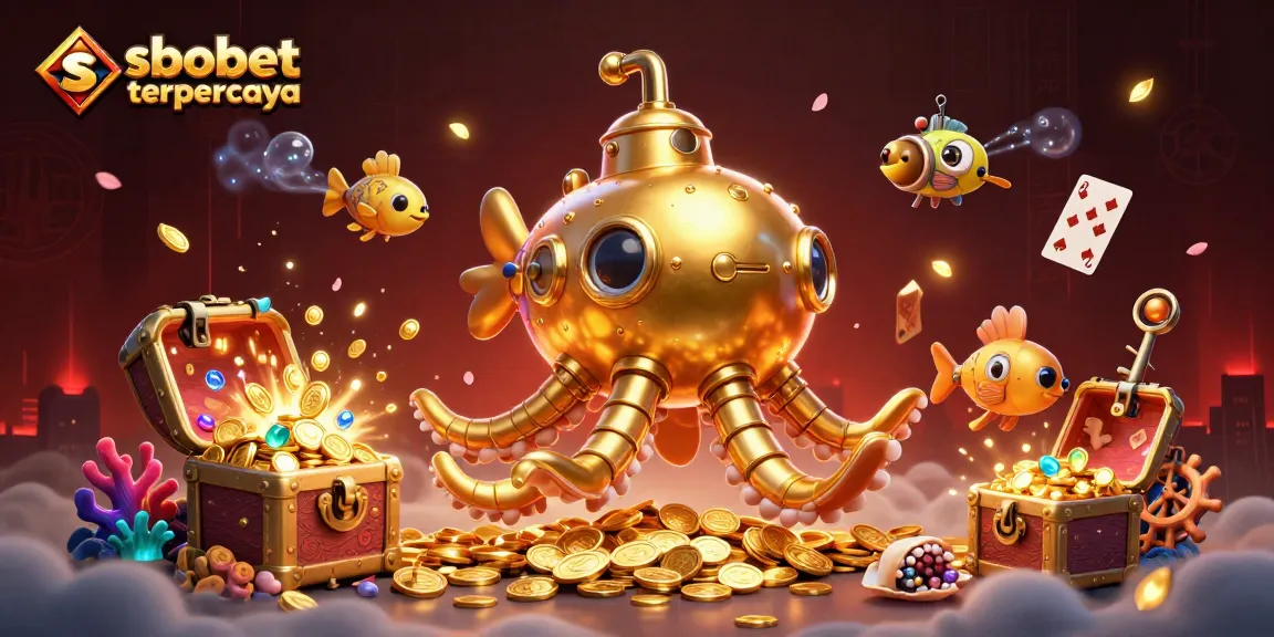 Engage in thrilling betting with sbobet terpercaya featuring golden kraken and treasure-filled sea