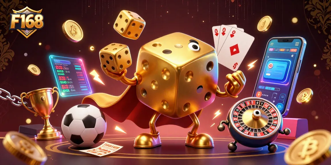 Bet on thrilling experiences at F168 with a dynamic scene showcasing vibrant sports betting action.