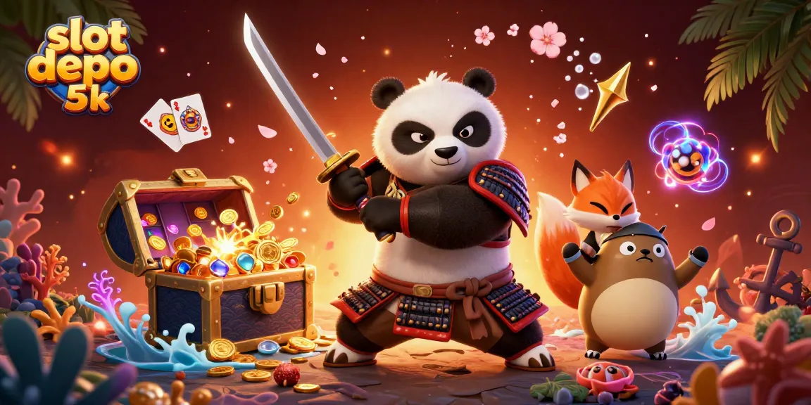 Engage with slot depo 5k and win big with our vibrant online casino illustration featuring dynamic characters.