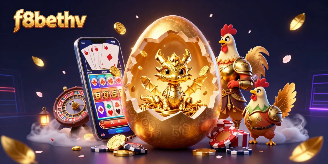 Engage in thrilling gameplay with f8bethv, featuring a dragon and dynamic casino elements.