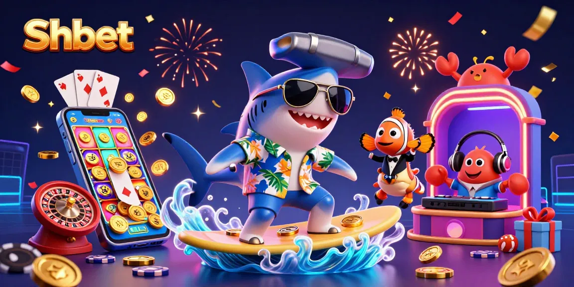 Shbet engages players with vibrant gambling themes featuring colorful slots and casino characters.