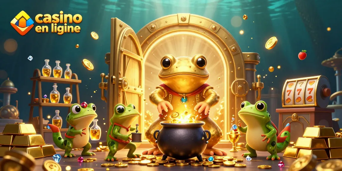 Jouer à des jeux de casino en ligne avec un alchimiste et ses assistants, plongés dans une scène magique.