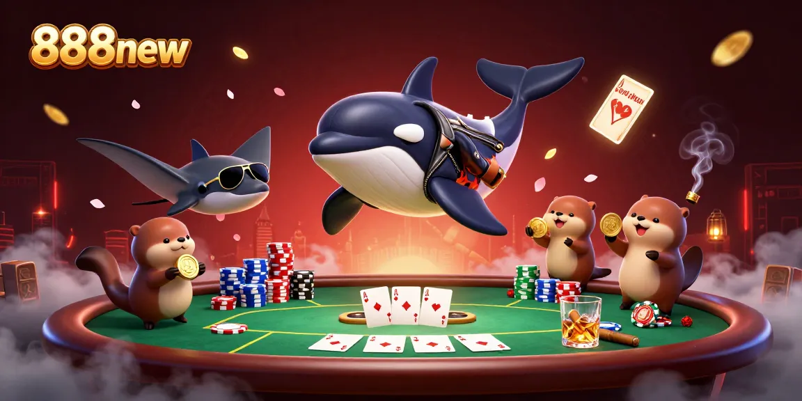 Engage with 888new through a rich casino scene featuring vibrant characters and game elements.