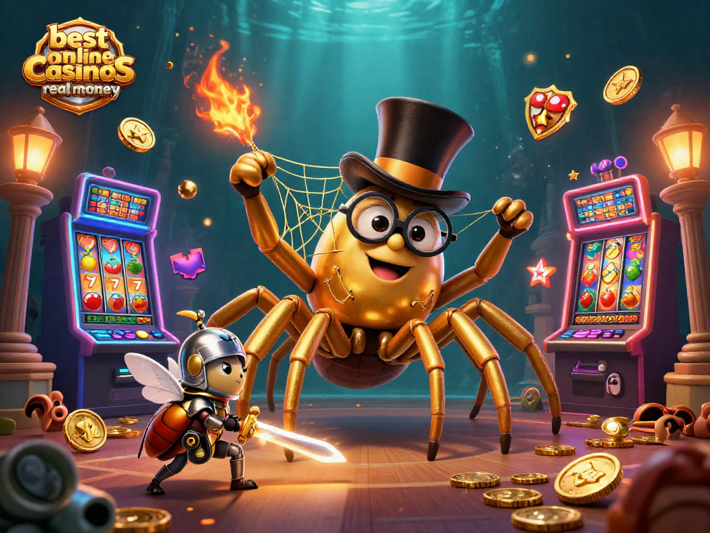 Experience the excitement of the best online casinos real money with vibrant 3D characters and game elements!