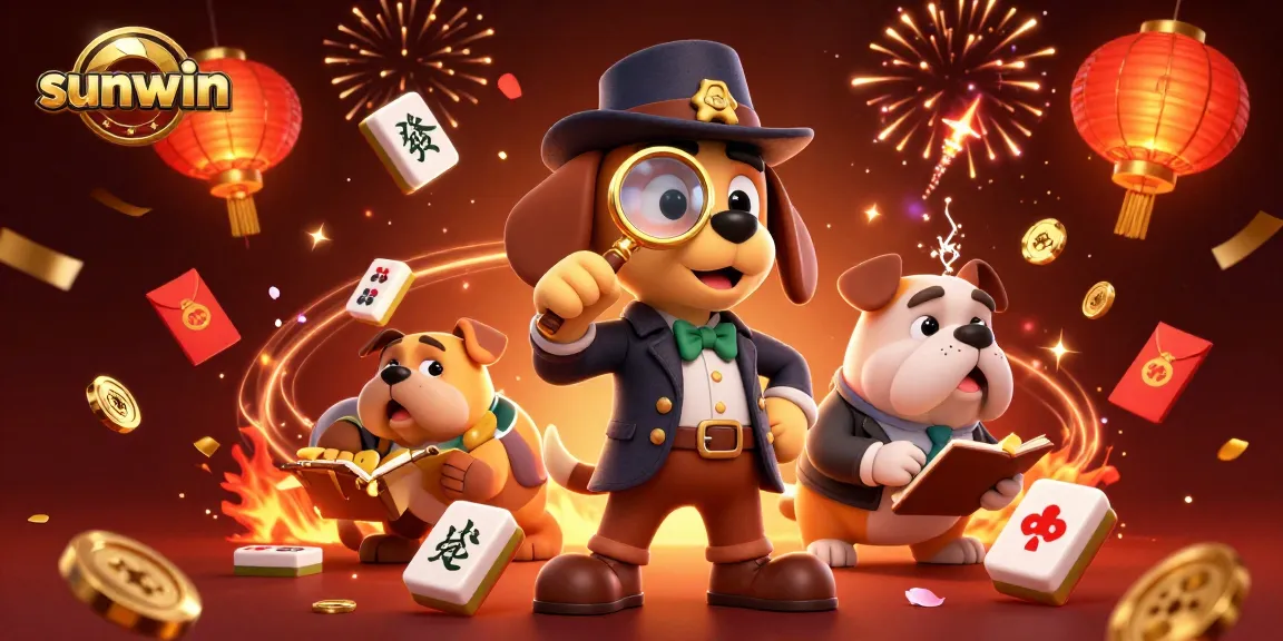 Engage with sunwin's thrilling casino adventure featuring a detective dog duo uncovering treasures.