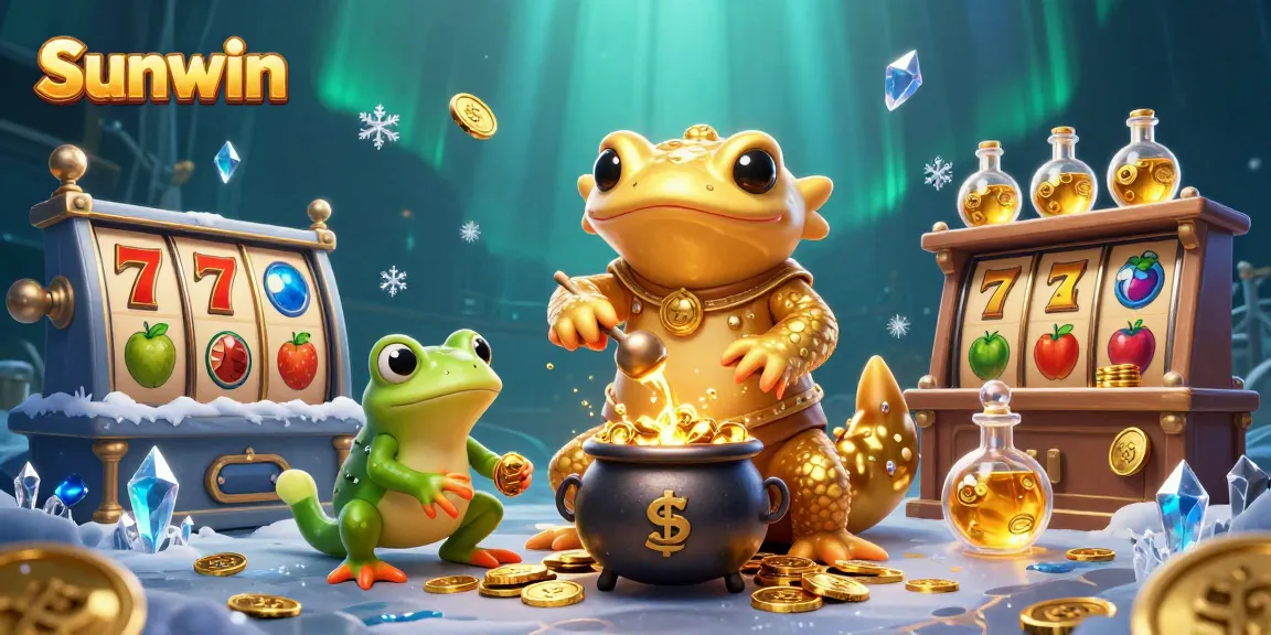Engage with Sunwin's immersive slots excitement in a vibrant cauldron of casino games.