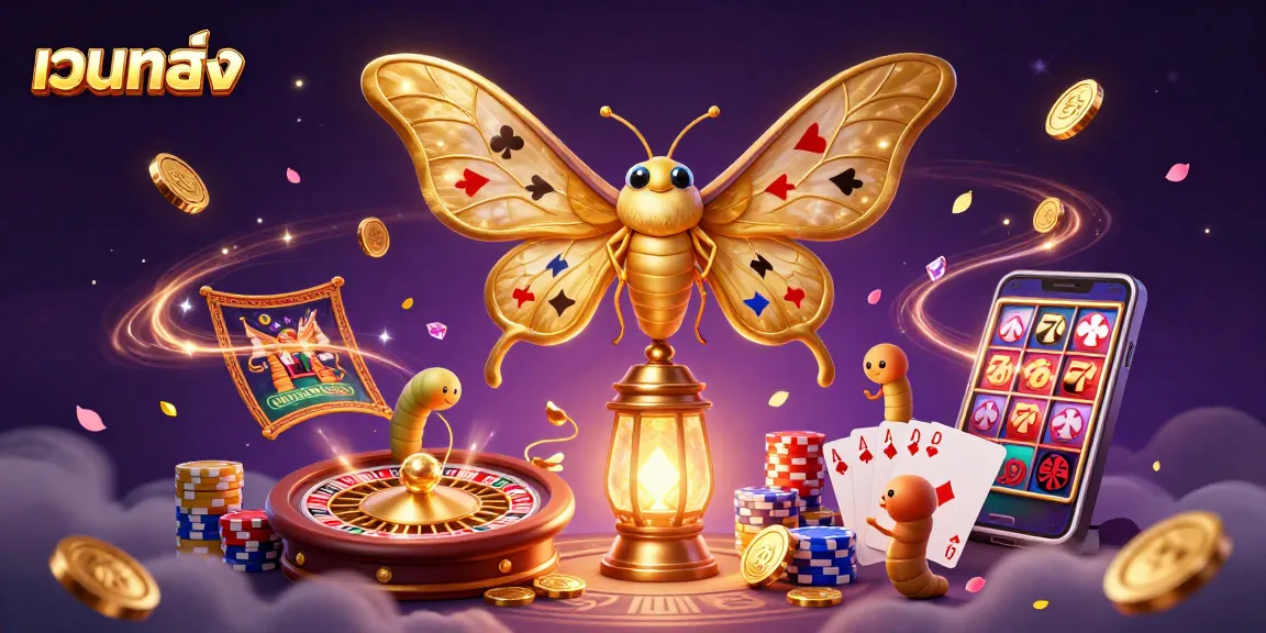 Spin and win with เว็บตรง in an animated 3D casino scene filled with vibrant games and symbols.
